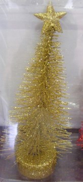 (image for) THIN GOLD GLITTER TREE